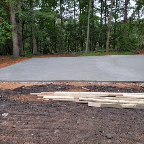 concrete slabs for rv parking pad
